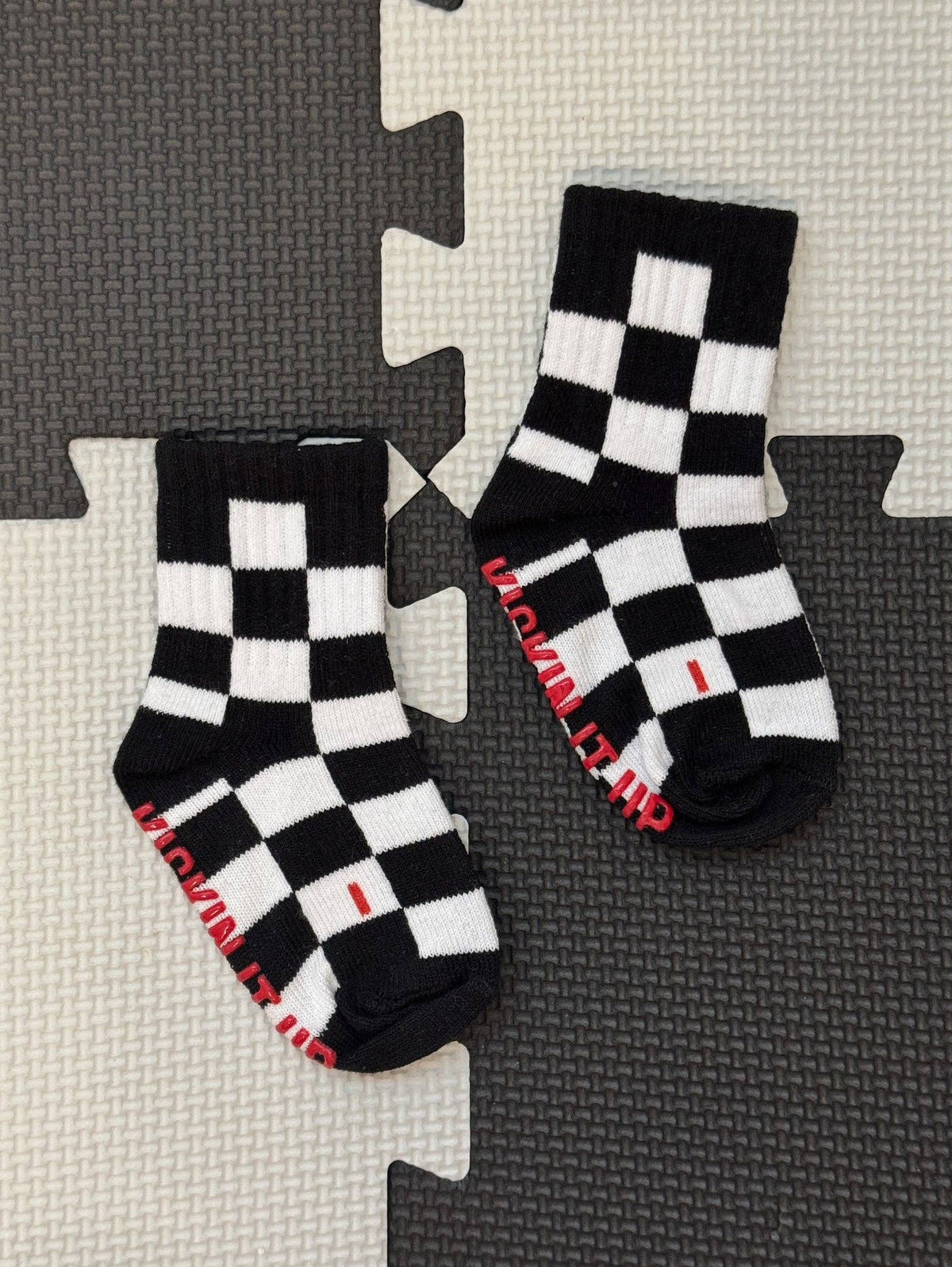 Checkered Flag Crew Socks