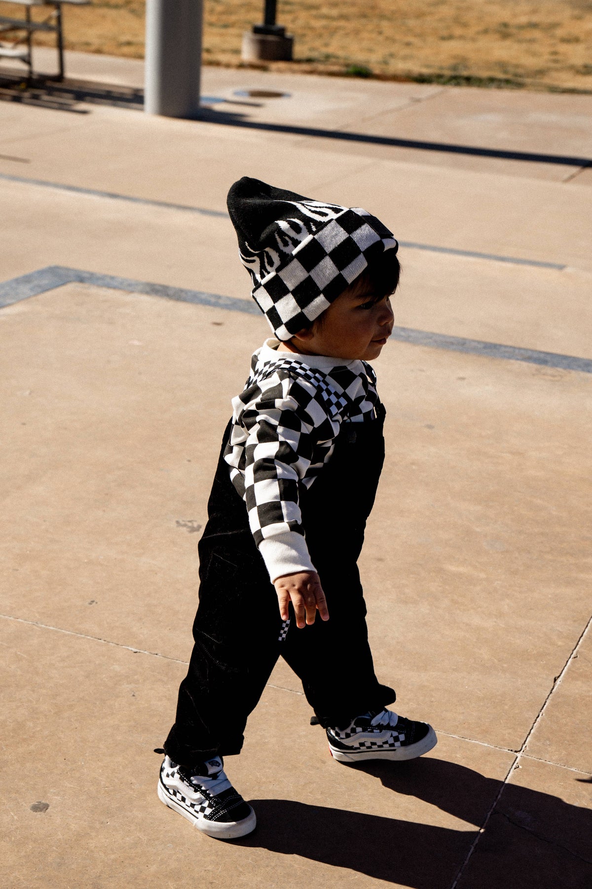 Burnout Checker Flame Beanie