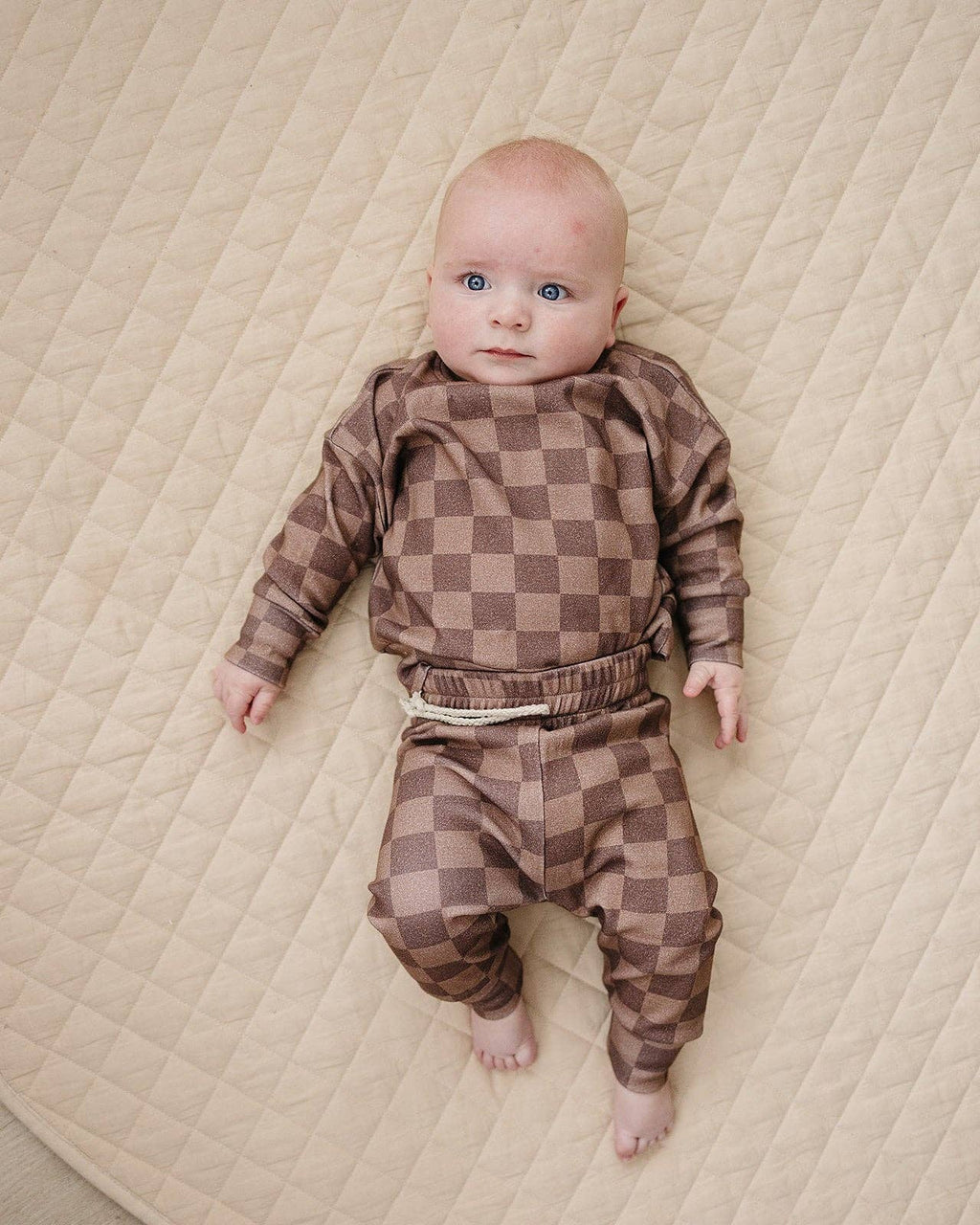 Jogger Set | Espresso Checkered