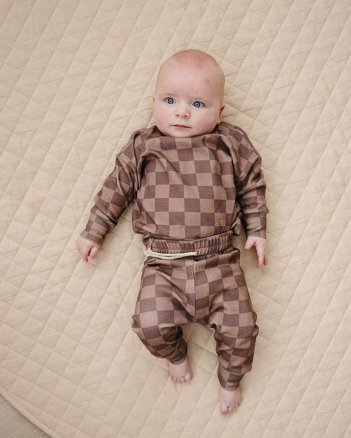 Jogger Set | Espresso Checkered