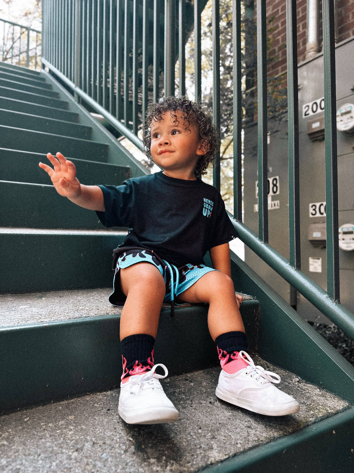 Full Throttle Pink Flame Socks