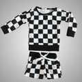 Fast Lane Checkered Shorts Set