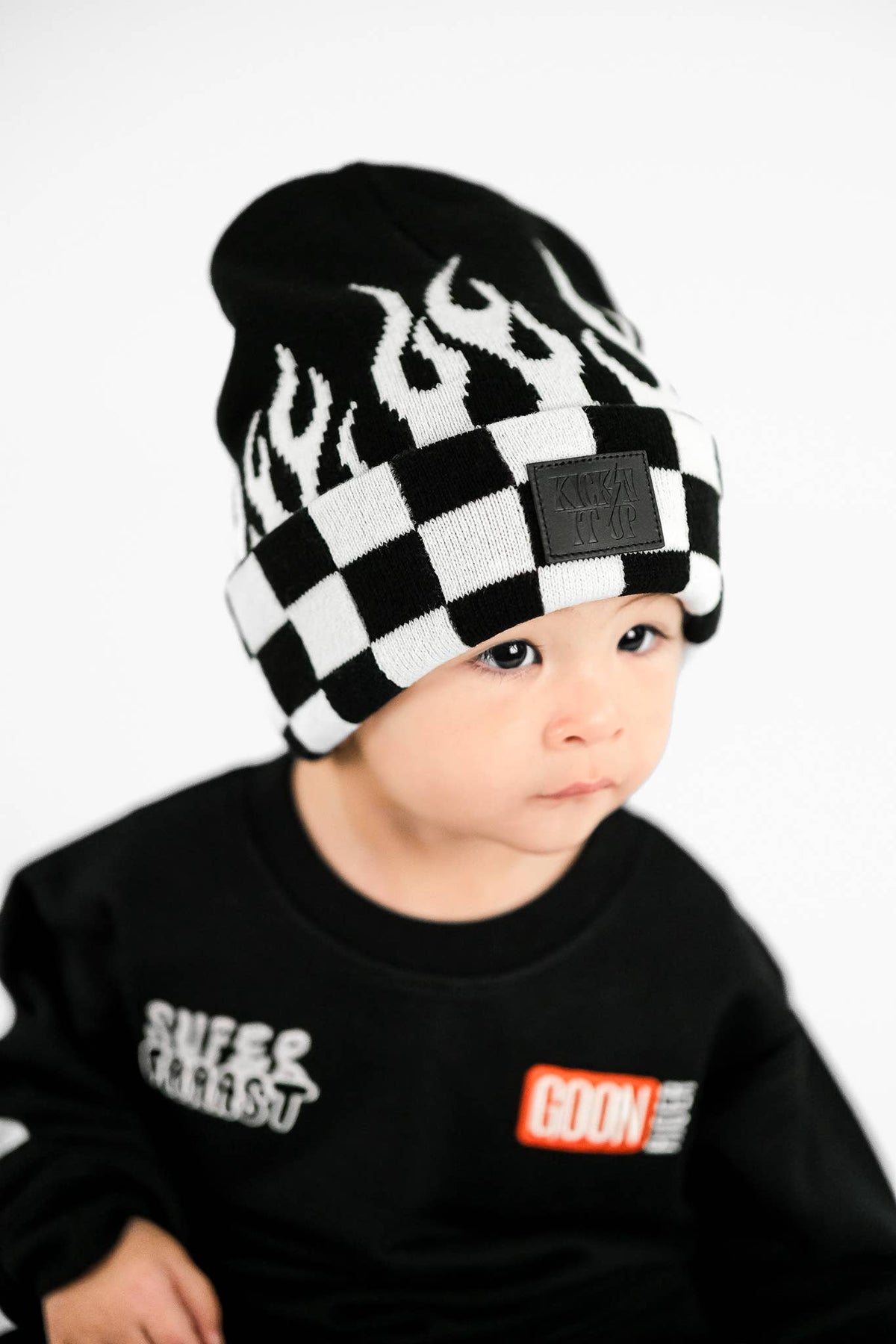 Burnout Checker Flame Beanie