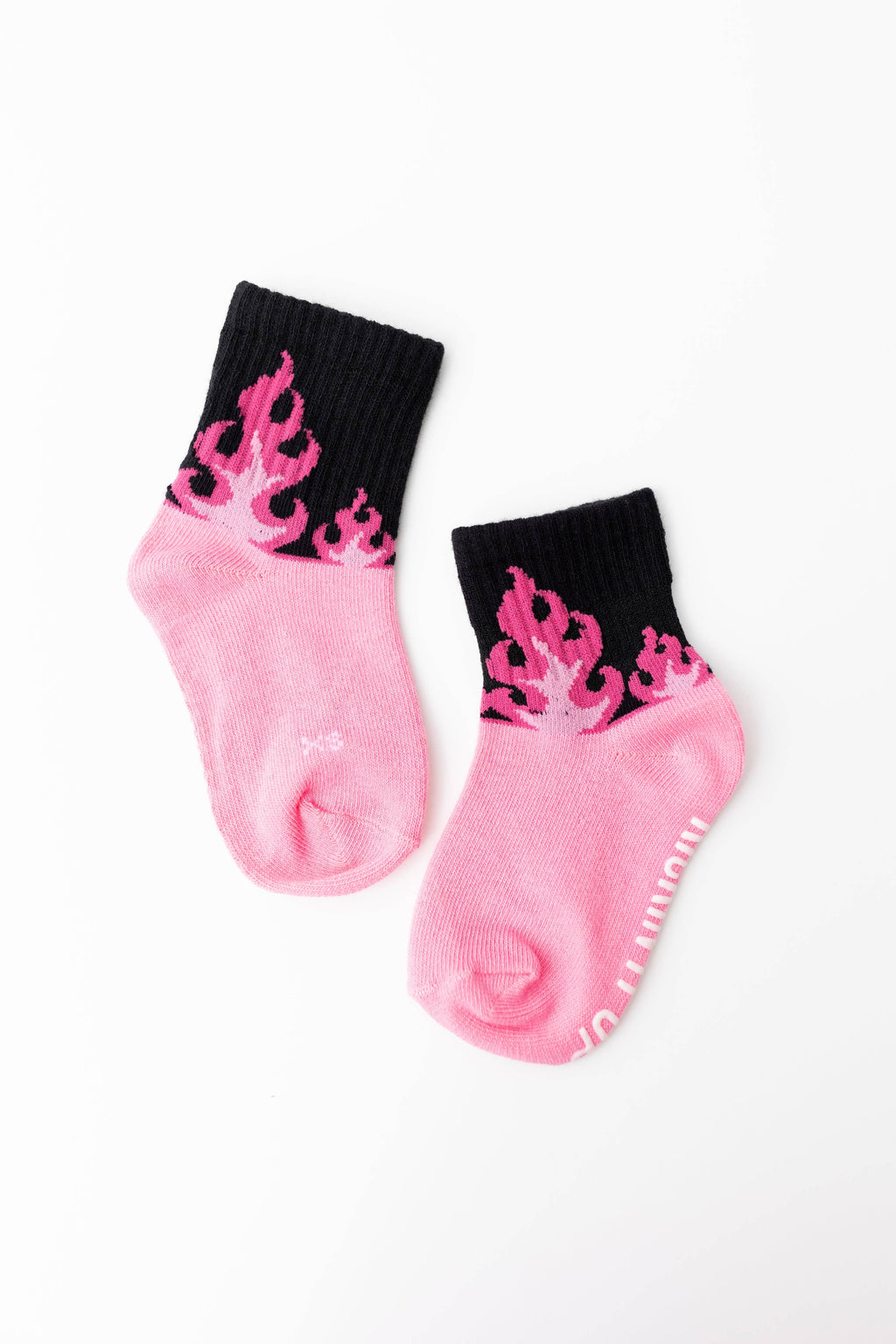 Full Throttle Pink Flame Socks