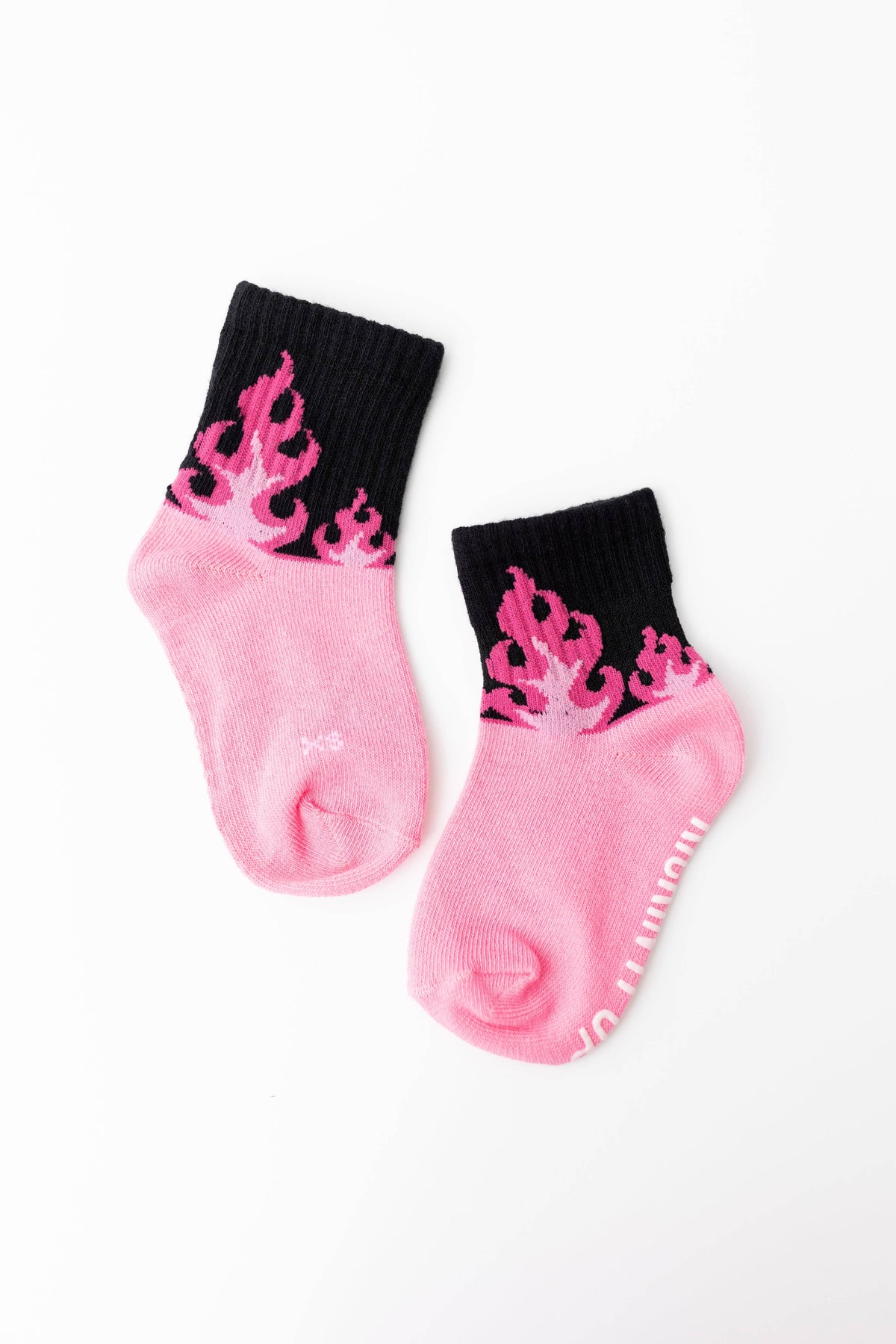 Full Throttle Pink Flame Socks