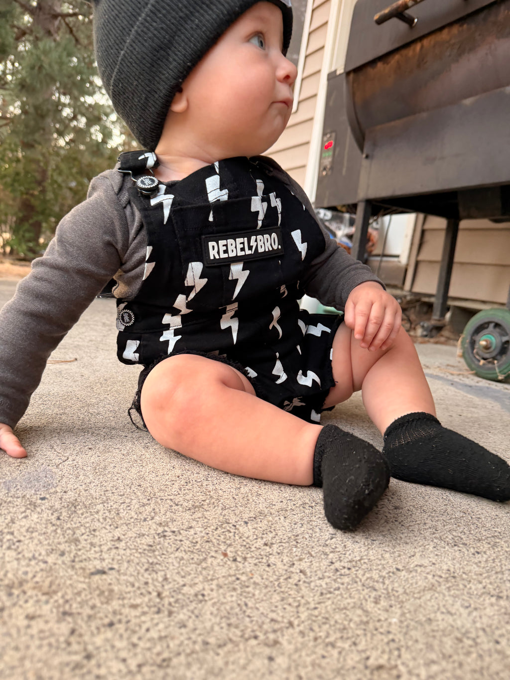Lightning Strike Short Overalls
