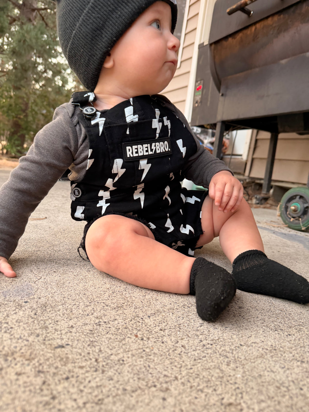 Lightning Strike Short Overalls