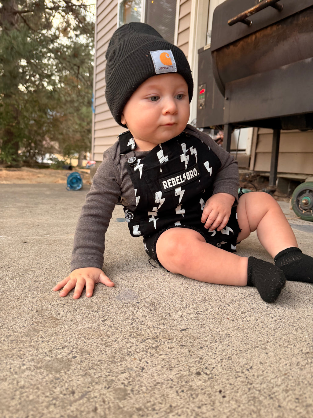 Lightning Strike Short Overalls