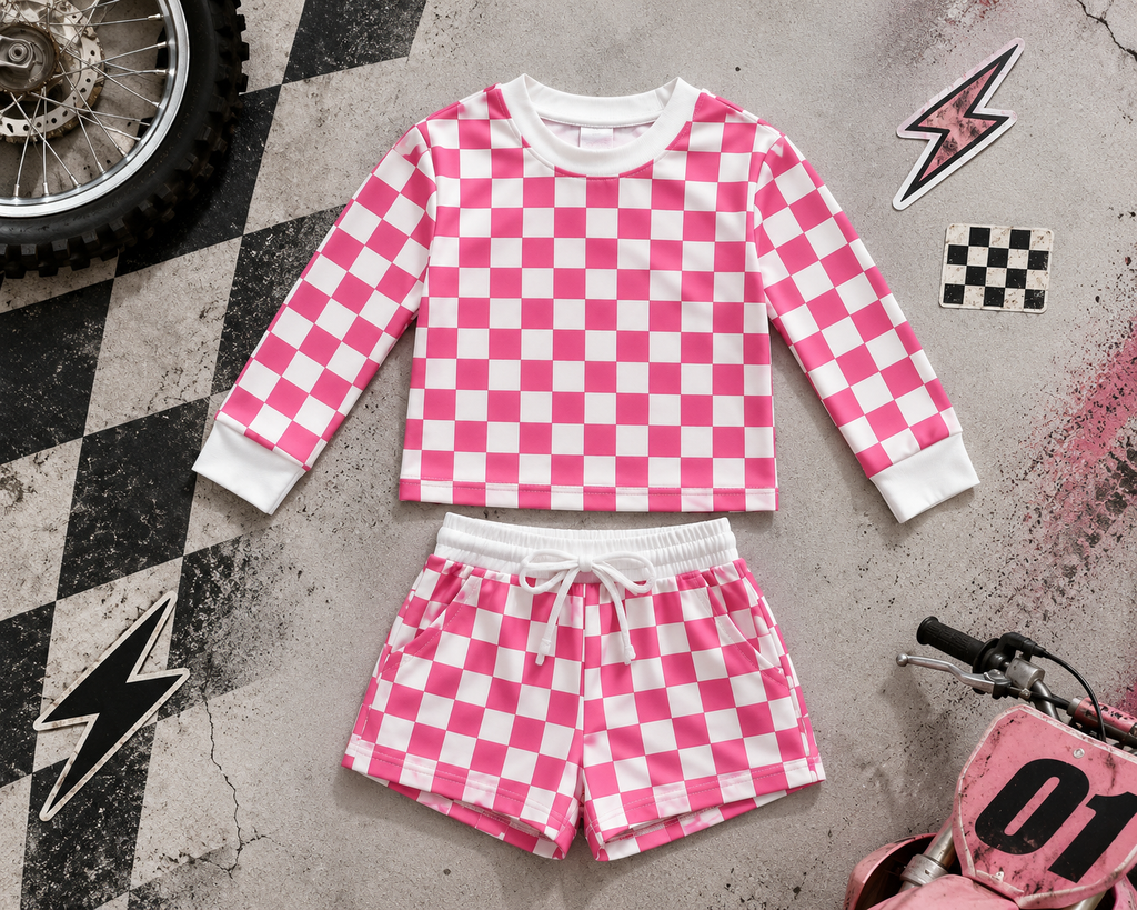 Pink Checker Set