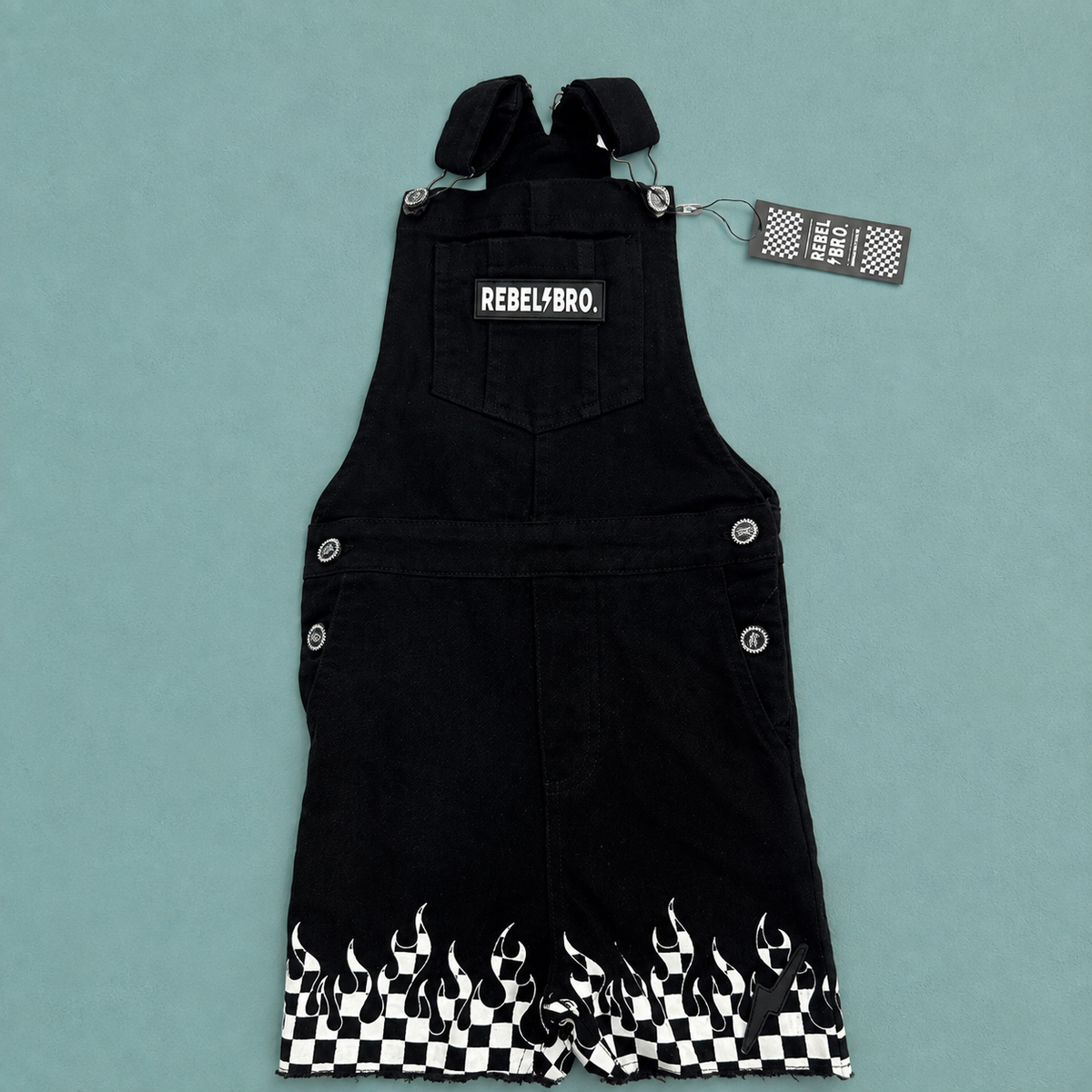 Checkered Heat Cutoff Overalls