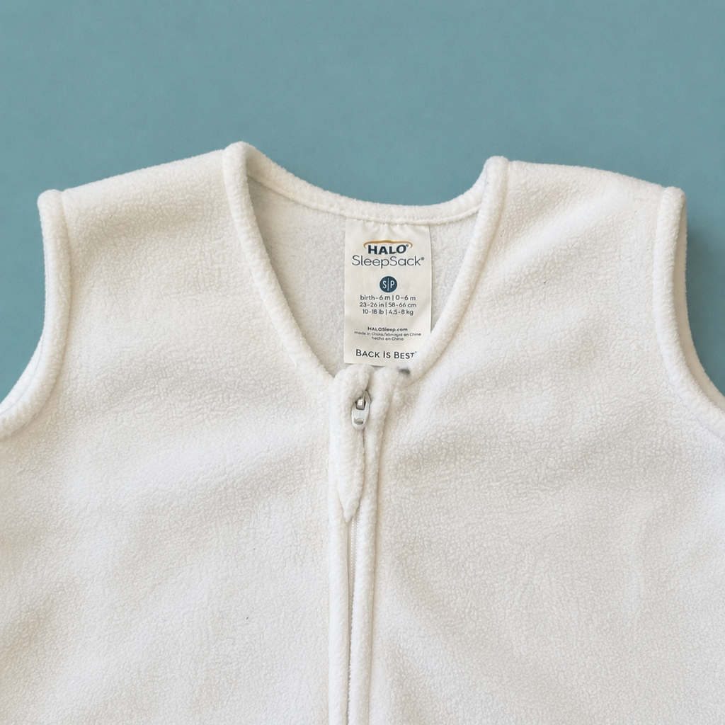 Pre-Loved Cozy White SleepSack - 0/6mo