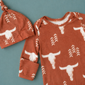 Rust Rider Gown Set - 3/9 mo