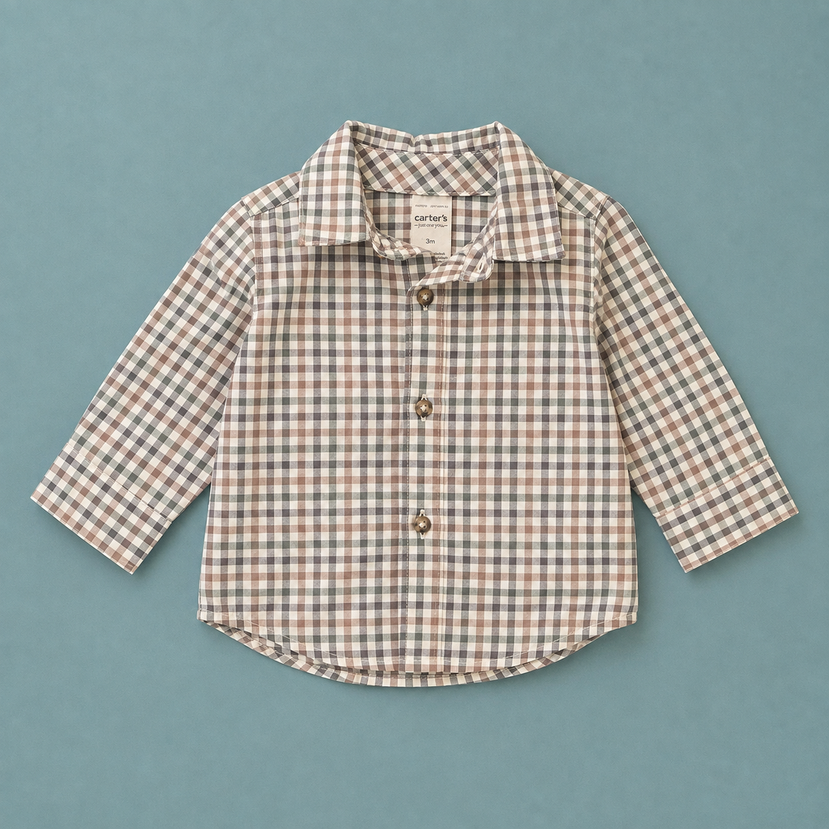 Carter’s Little Gentleman Plaid Shirt - 3 mo