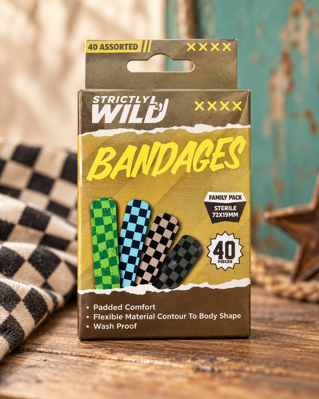 Checkered Racer Bandaids