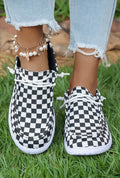 Checkered shoes