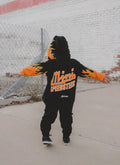 Orange flame kids hoodie