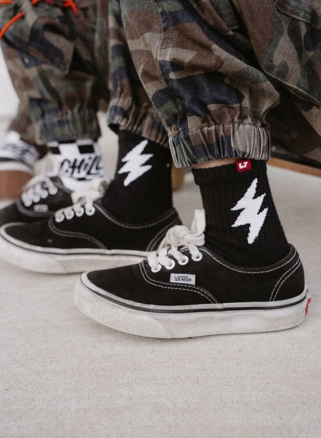 Kids lightening socks