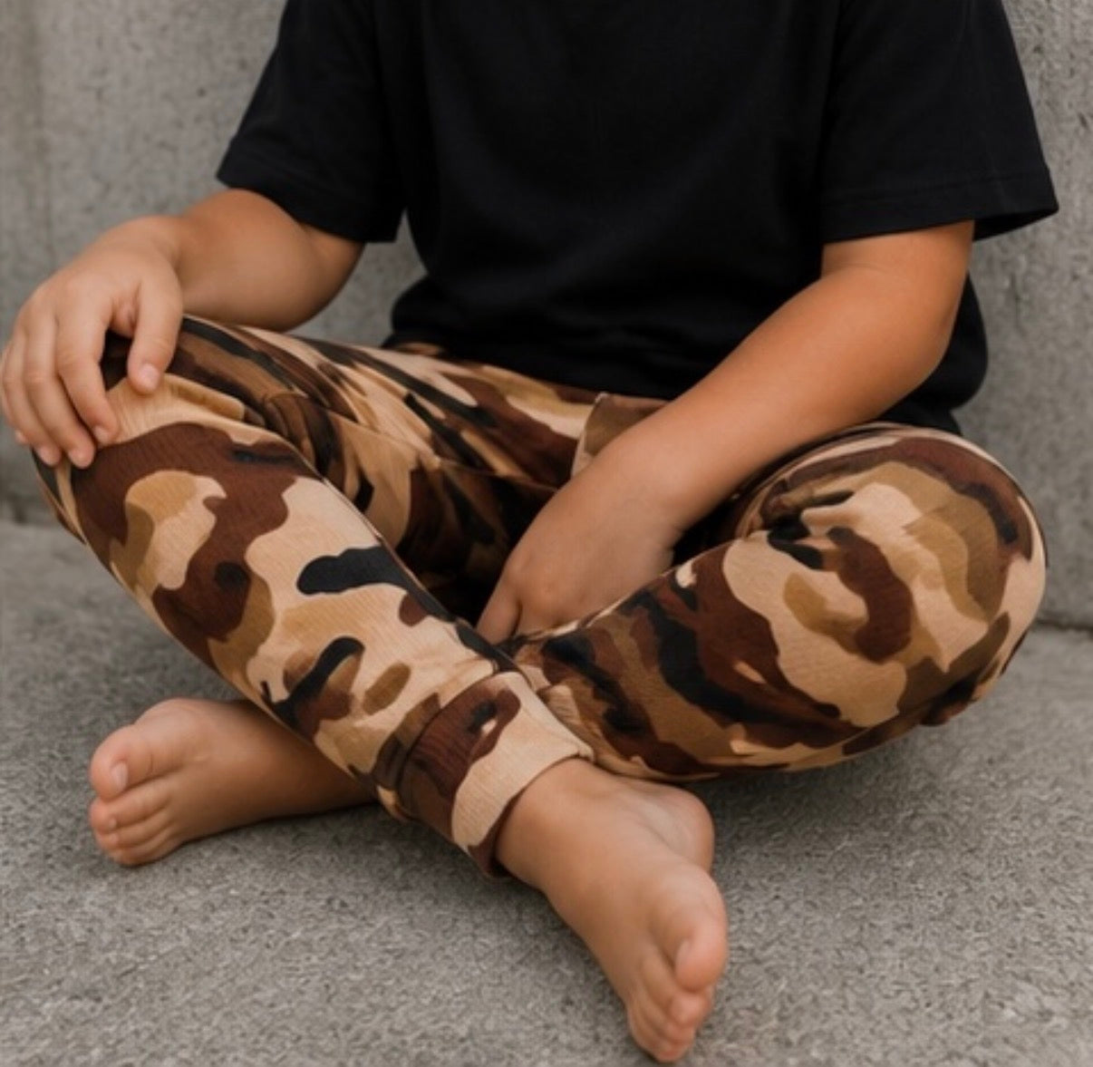 Camo ribbed pants
