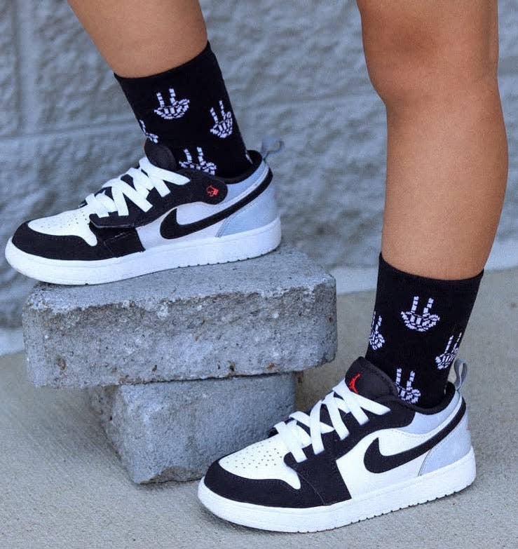 Peace & Bones Crew Socks