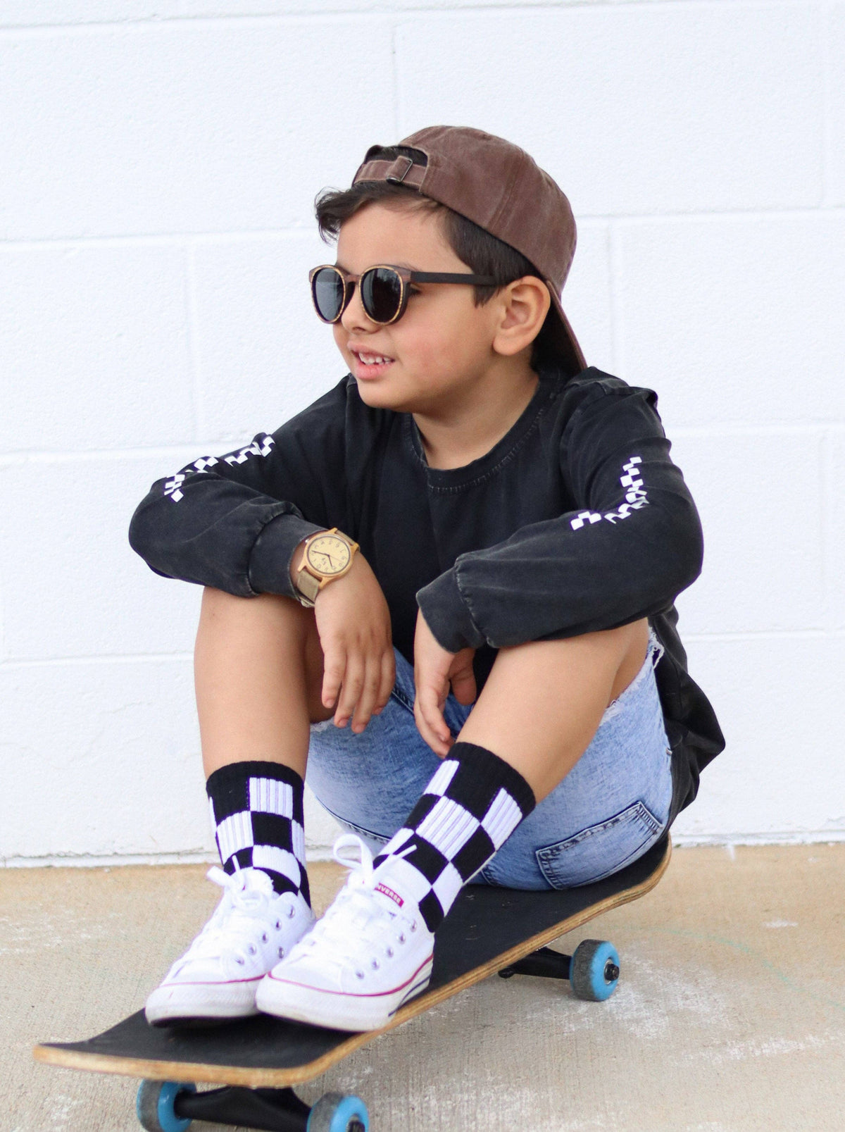 Checkered Flag Crew Socks