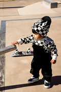 Burnout Checker Flame Beanie