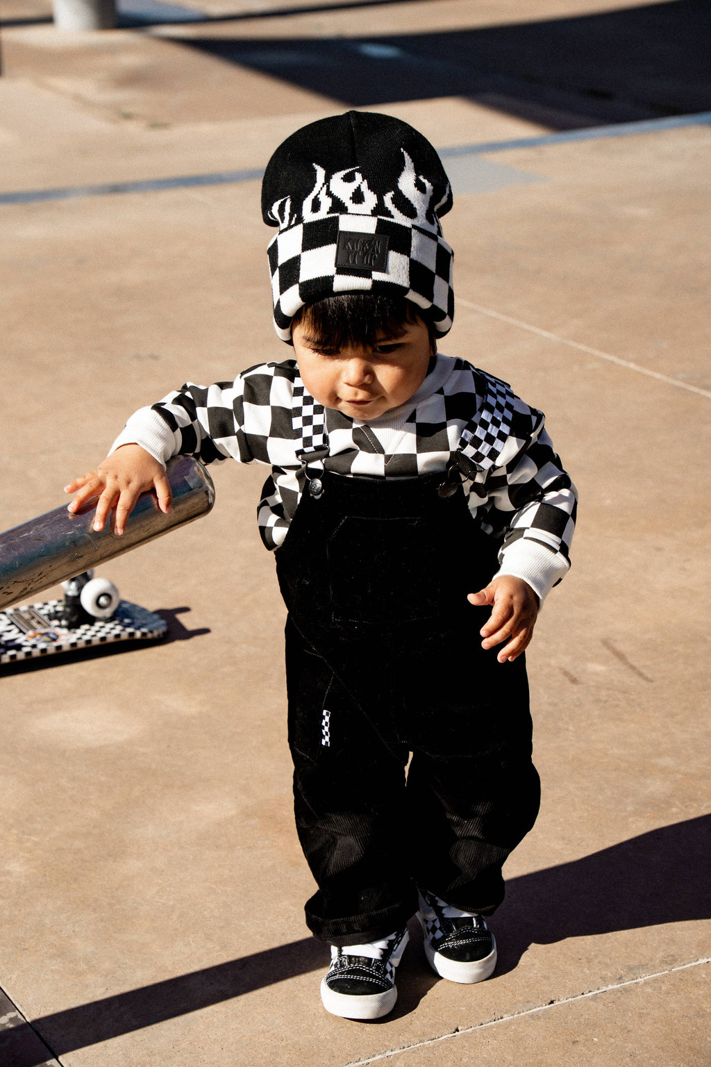 Burnout Checker Flame Beanie