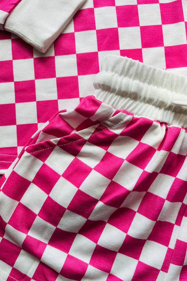 Pink Checker Set